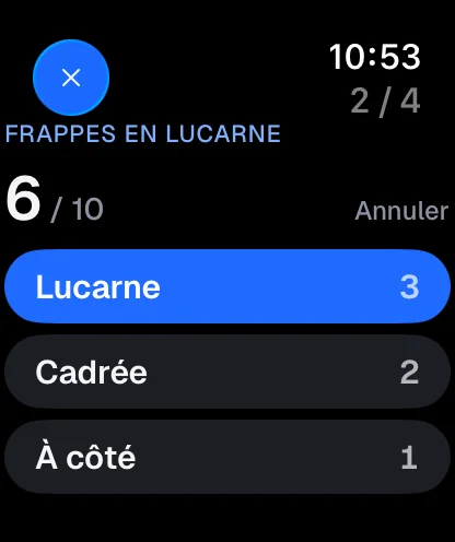 Des frappes en lucarne notées sur l'Apple Watch